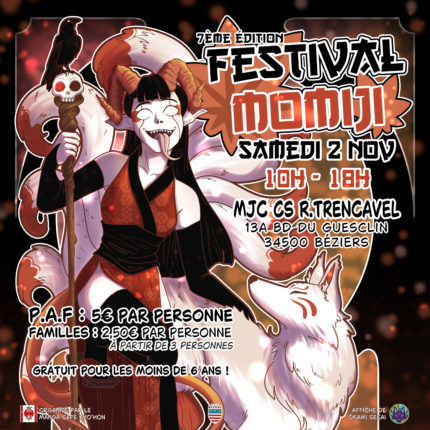 affiche festival momiji 2024 carré