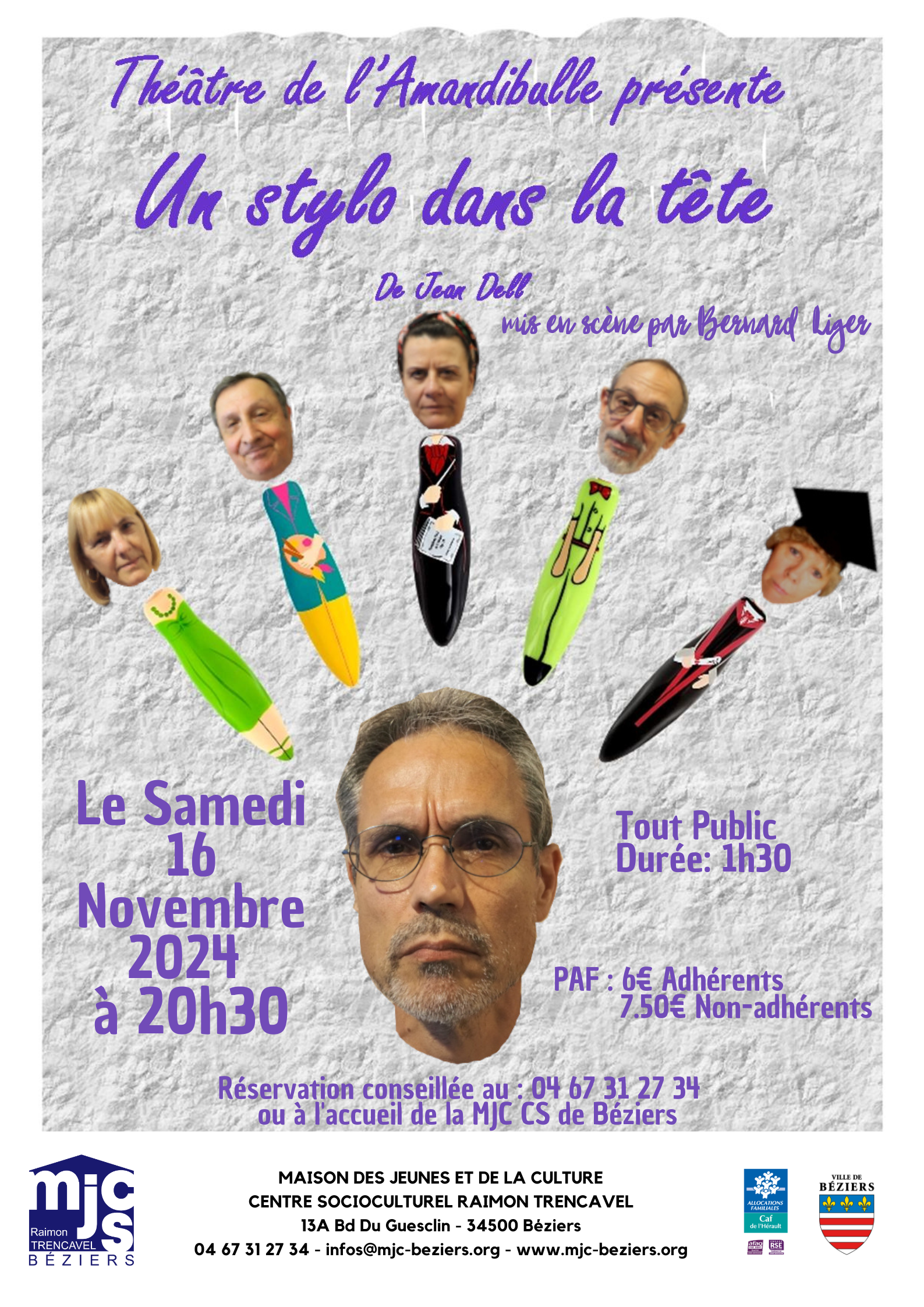sta un stylo dans la tête