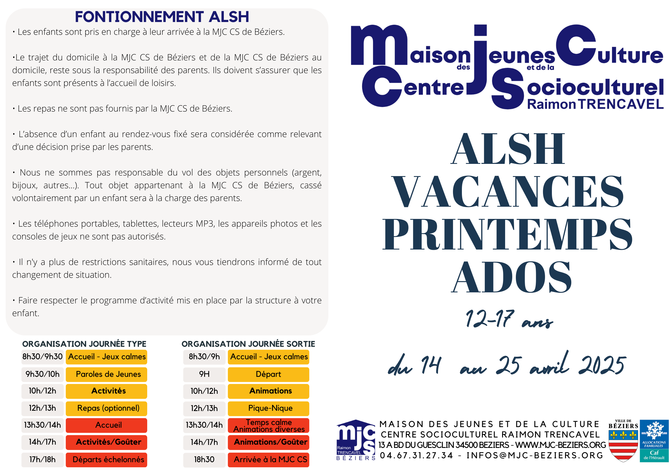 programme ados alsh printemps 2025