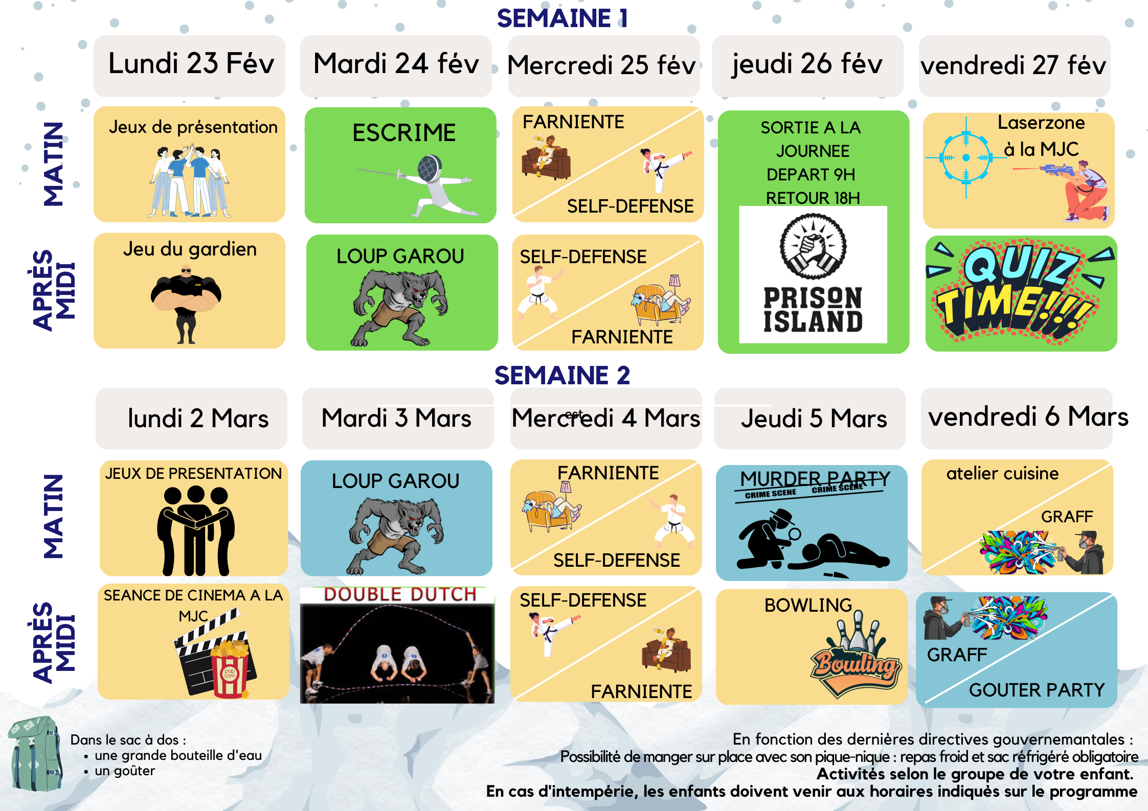  ados programme alsh hiver fevrier 2026